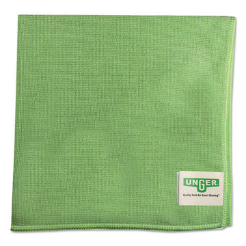 Unger® Smartcolor Microwipes, Microfiber, 16 X 15, Green, 10-carton freeshipping - TVN Wholesale